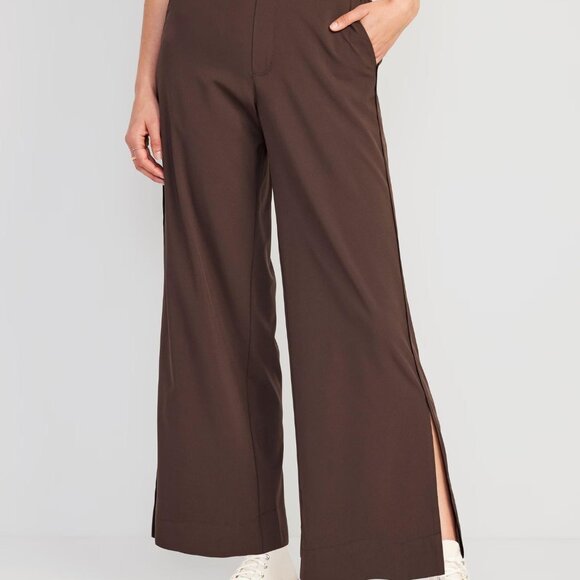 NWT Old Navy High-Waisted StretchTech Wide-Leg Pants - Picture 2 of 5